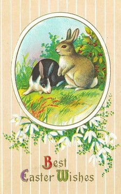 Old Fashioned Easter Bunny Cards