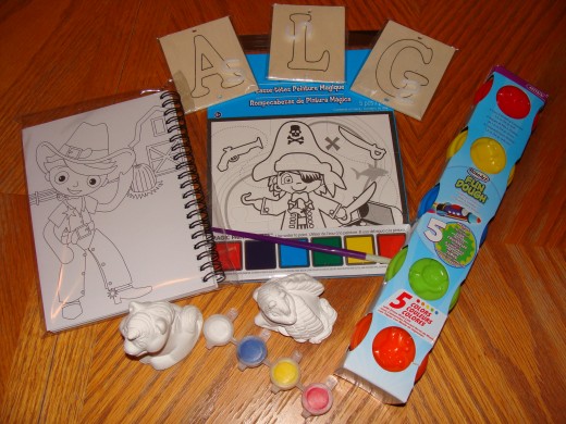 Here are some examples of easy and inexpensive crafts for your young artists.