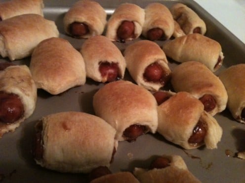 A twist on the traditional pigs in a blanket recipe