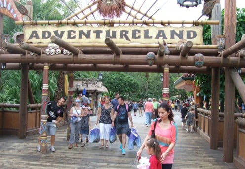 The entrance to Adventure Land