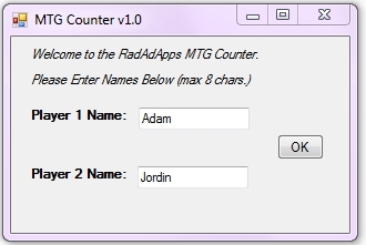 The Enter Name Screen