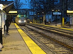 Waiting for the Commuter Rail Train at Seven-Twenty-Two in the Morning