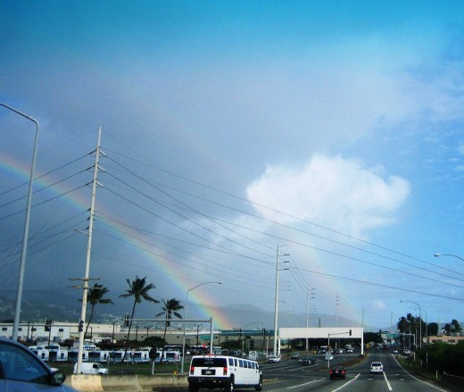 Our double rainbow on our wedding day