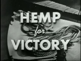 Title screen of the film Hemp for Victory from 1942.