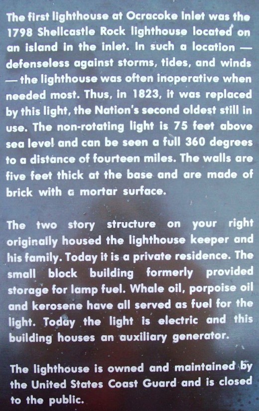 An explanation of the Ocracoke Lighthouse history.