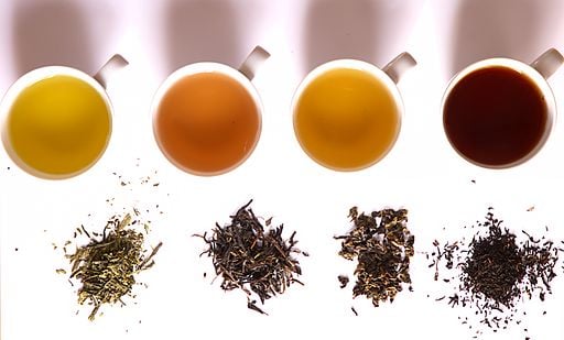 The four basic tea processes make white, green, oolong and black teas.