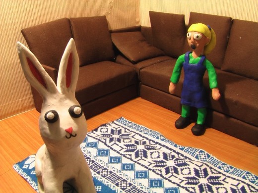 Easter Bunny & Izzy