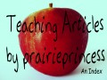 Teaching Resources from prairieprincess