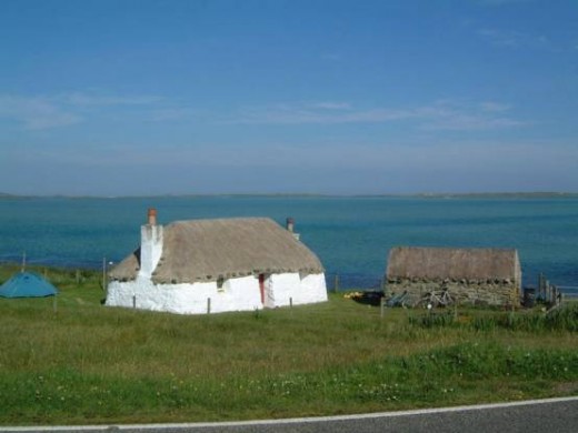 Struan Cottage overlooking the long white beach at Vallay Strand is available to rent for self-catering vacations.  Contact drdmacaulay@hotmail.com