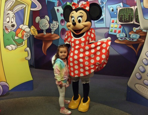 Photo time with Minnie Mouse