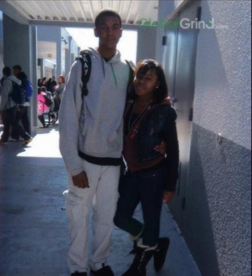 Trayvon and his girlfriend