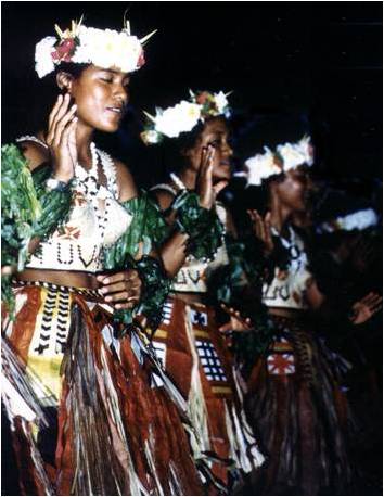 Traditional Pacific dancers