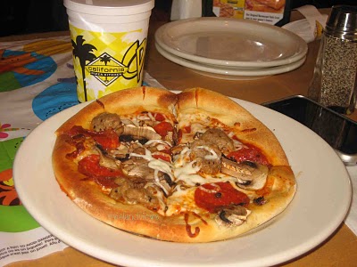 California Pizza Kitchen CPKids Mushroom Pepperoni Sausage Pizza