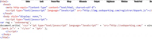 The actual screenshot of the Big E HTML .