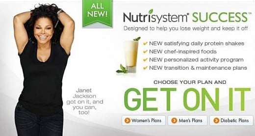 Janet Jackson. new sportsperson for Nutrisystem, source Nutrisystem
