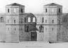 A reconstructed example of what the gate looked like in Ancient times.  