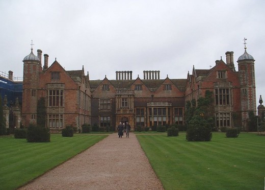 The impressive house was originally built in the 16th century by the Lucy family.