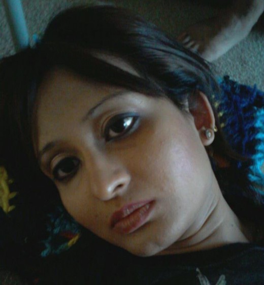 me after the facial ! (just did some eye makeup )