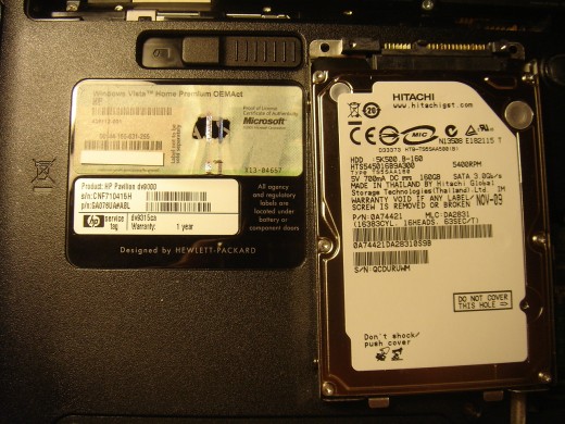 Installed a 160G hard drive with no bad sectors.