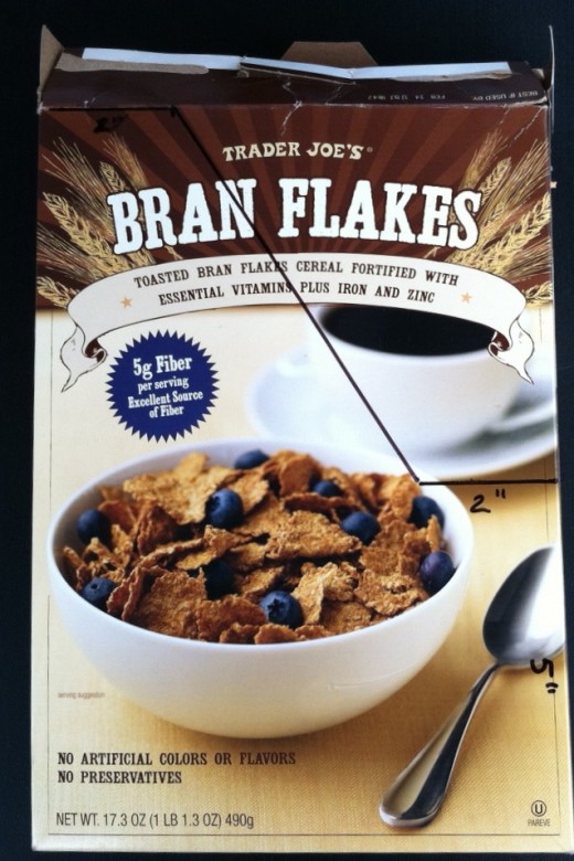Cereal box to desk organizer