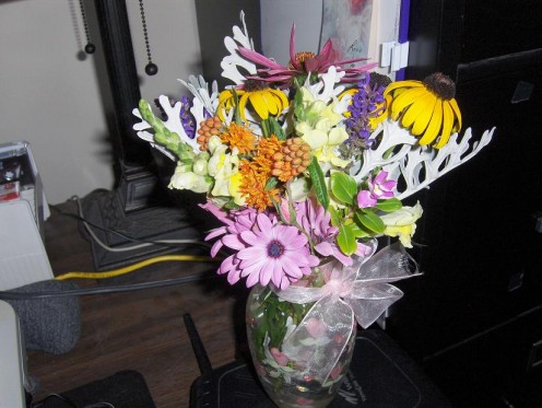 I felt my vase of my own flowers was better than any I ordered and sent to people