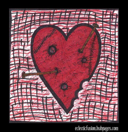 For Sale: one heart. used. abused. confused. still works! As is. No Refunds! 10 cents.