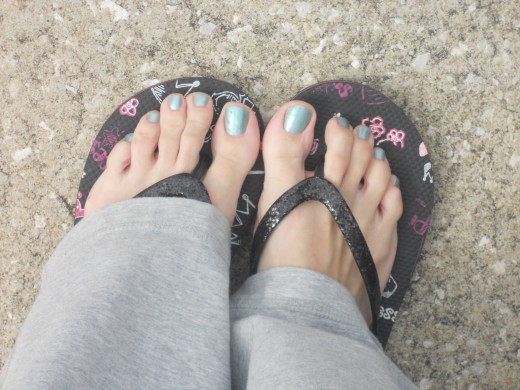 My first pedicure  :)