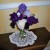 Peonies, black iris, Russian iris, common iris, and carnations in a vase. Peonies, black iris, Russian iris, common iris, and carnations in a vase.