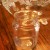 A heavy candle jar holds its own inside the salad bowl. A heavy candle jar holds its own inside the salad bowl.