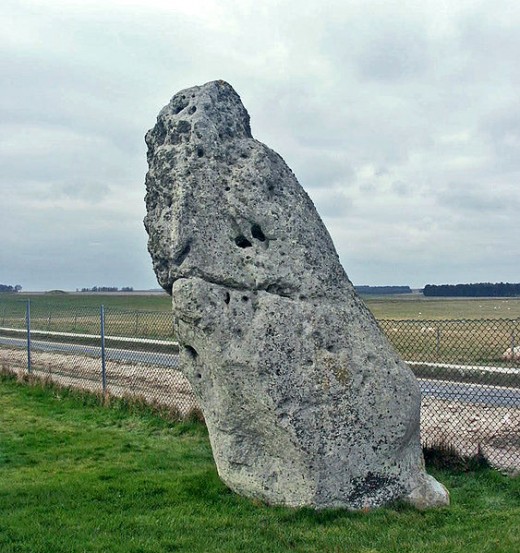 Heelstone at Stonehenge.