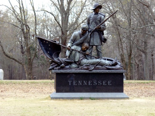 Photo 6 - Tennessee Memorial at Shiloh.  This is one where you can really begin to get a small feeling of what they had to have felt.