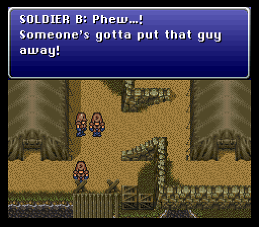 This is how dialogue looked on the Super Nintendo, Final Fantasy 6, 1994.