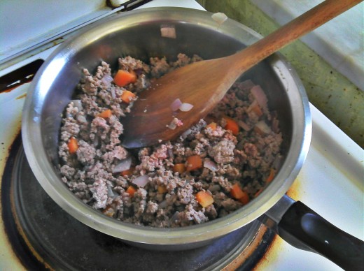 Browned meat