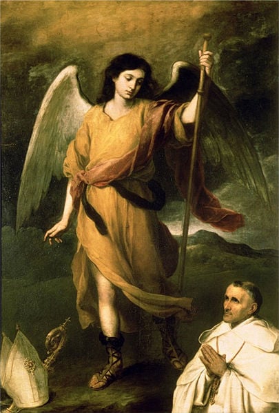Bartolome Esteban Murillo (1618-1682) painting of the Archangel Raphael