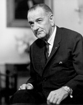 President Lyndon Baines Johnson (LBJ), architect of The Great Society, which included the Pell Grant program.