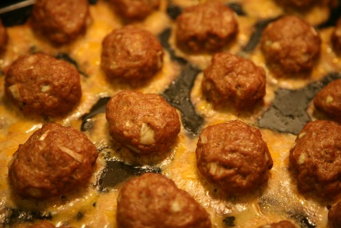 Meatballs Frying