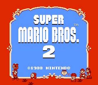 SMB2 Title Screen