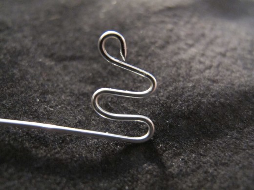 Make design starting from one end of the wire.