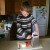My six year old son grates carrots. My six year old son grates carrots.