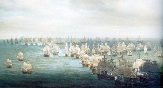 The beginning of the action by Pocock.