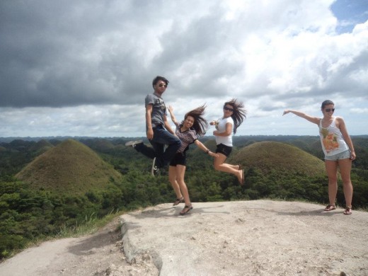 Wacky shot at Chocolate Hills