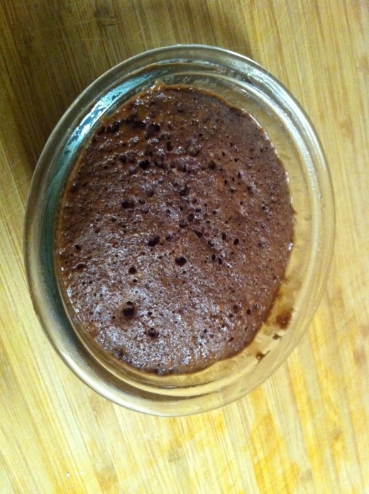 Emergency Brownie Mix 50 seconds later