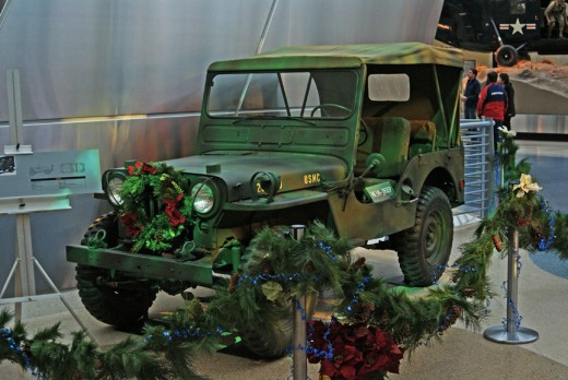 Jeep all dressed up for Christmas 