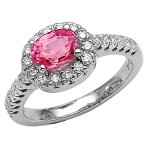 A pink sapphire ring as glamorous as any diamond