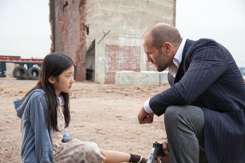 Catherine Chan stars as Mei, a young girl with a gift for memorization and Jason Statham is an ex-cop who takes it upon himself to protect her from rival gangs in "Safe".