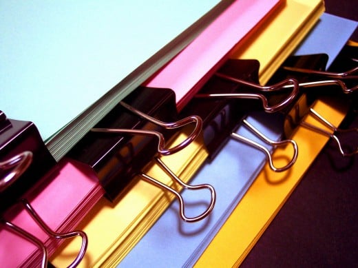 Colorful Office FIle Folders