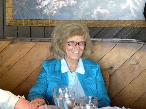 my mom at her 80th birthday party.