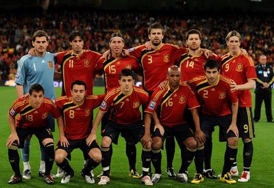 The Spain squad.
