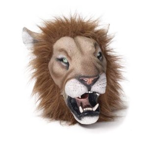 latex lion mask