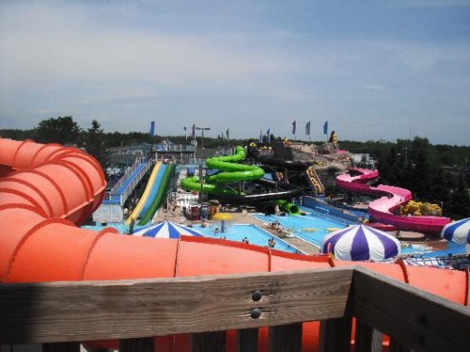 Funtown splashtown is an amusement plus water park in Maine